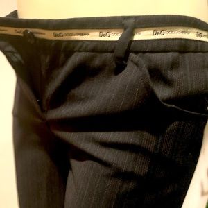 Dolce & Gabbana  pinstripe charcoal slacks